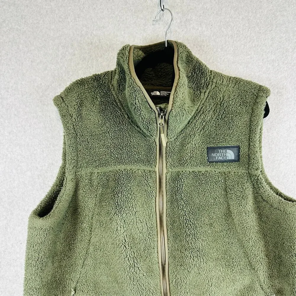 The North Face Womans Sz XXL Vest Campshire Fleece Green Sleeveless Sherpa - Picture 4 of 11